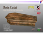 Second Life Marketplace - [PG] [H] Rustic Casket - MF